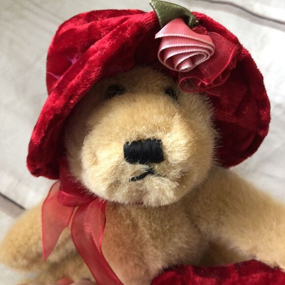 Dan Dee Teddy Bear Collector's Choice Valentine's Day‎ Love Heart Hat 7" - Picture 1 of 7